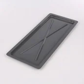 Suszarki do naczyń - Altom TACKA SREBRNA 55X24CM(DO SUSZARKI MEBLOWEJ 60CM) 5906551040432 - miniaturka - grafika 1