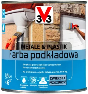 V33 Farba podkładowa Metal & Plastik 0 5 l - Farby do metalu - miniaturka - grafika 2