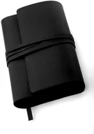 Szkolne artykuły papiernicze - Bookchair Skórzana okładka na książkę Bookchair Milano Czarny 22,5 cm 41490 - miniaturka - grafika 1