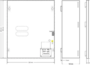 PULSAR Metalowa, natynkowa obudowa do kamer AWO250 - Akcesoria do monitoringu - miniaturka - grafika 7