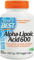 Witaminy i minerały dla sportowców - DOCTOR'S BEST DOCTOR'S BEST Alpha-Lipoic Acid 600 180vegcaps - miniaturka - grafika 1
