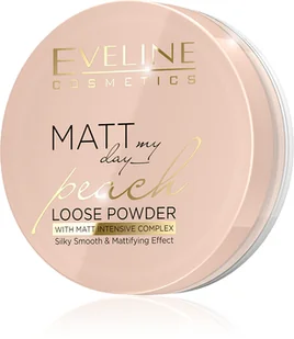 Eveline Eveline Matt My Day wygładzająco-matujący puder sypki Peach 6g - Bronzery i konturowanie twarzy - miniaturka - grafika 2
