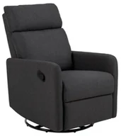 Fotele - Actona Fotel obrotowy Mikkeli z funkcją ręcznego rozkładania szary AC-N21-219 - miniaturka - grafika 1