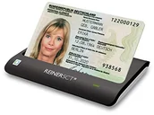 Czytniki kart pamięci - ReinerSCT Reiner SCT cyberJack RFID Basis nPA czytnik kart Smart Card Reader eID BSI z czytnikiem kart identyfikacyjnych RFID 2718500-100 - miniaturka - grafika 1