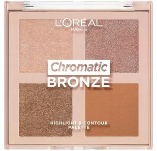 Loreal Loreal Chromatic Bronze Highlight & Contour Palette Paleta Do Konturowania Twarzy - Bronzery i konturowanie twarzy - miniaturka - grafika 3