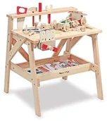 Mały majsterkowicz - Melissa & Doug Melissa and Doug drewno stół warsztatowy w zestawie werzeug 12369 2369 - miniaturka - grafika 1