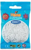 Zabawki kreatywne - Hama Perły 501-01 - mini perły, 2000 sztuk białe - miniaturka - grafika 1