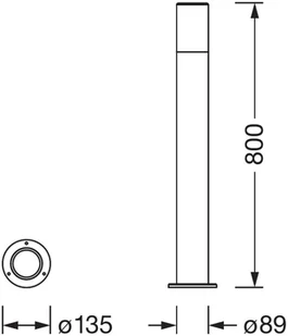 LEDVANCE Endura Classic Pipe słupek ogrodowy - Lampy ogrodowe - miniaturka - grafika 5