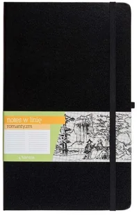 Antra Notes A6, linia, czarny z czarną gumką - Notesy i bloczki - miniaturka - grafika 2