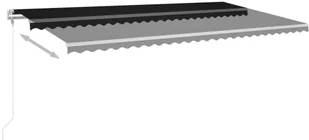 VidaXL Lumarko Automatycznie zwijana markiza, LED i czujnik wiatru, 600x350 cm 3069054 VidaXL - Markizy - miniaturka - grafika 3