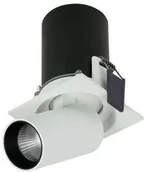 Oprawy, klosze i abażury - OXYLED Oprawa wpuszczana DELLE SQ 6W ciepła 3000K biały/czarny śr. 7,6cm - 1 457211 - miniaturka - grafika 1