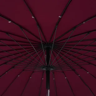 vidaXL Parasol ogrodowy na słupku aluminiowym, 270 cm, bordowy vidaXL - Parasole ogrodowe - miniaturka - grafika 9