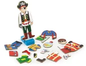 Układanki dla dzieci - Viga Magnetyczna ubieranka chłopiec MS_2246 - miniaturka - grafika 1