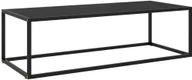 Ławy i stoliki kawowe - VidaXL Lumarko Stolik herbaciany, szkło w czarnym kolorze, 120x50x35 cm 322884 VidaXL - miniaturka - grafika 1
