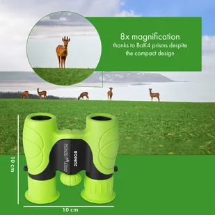 Flyweight Flyweight Norsjo, lornetka dla dzieci, zestaw, 8-krotne powiększenie, lupa kompas, futerał GC-EWY5-WD0D - Zabawy w naśladowanie dorosłych - miniaturka - grafika 5