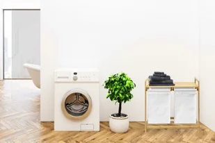 Kosz na pranie bambusowy HANOI podwójny - Kosze na bieliznę - miniaturka - grafika 8