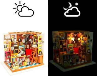 Robotime Technology (Suzhou) CO.,LTD. Składany Malowany Model Mini Biblioteka DG102 - Puzzle - miniaturka - grafika 13