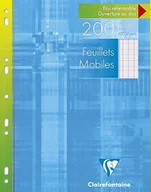 Wkłady do segregatora - Clairefontaine 1731 °C wkłady do kołonotatnika DIN A4 (francuska linie, 50 kartek, 210 X 297 MM) Biały, biały 1751C - miniaturka - grafika 1
