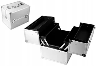 INTER VION Inter-Vion kuferek duży aluminiowy 499327 - Pozostałe akcesoria kosmetyczne - miniaturka - grafika 2