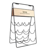 Stojaki na wino - MONDEX STOJAK NA WINO METALOWY 9 BUTELEK 30x49x21cm MONDEX HTOP5098 00256J - miniaturka - grafika 1