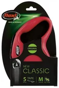 Smycze dla psów - Flexi New Classic Smycz taśma M 5m czerwona - miniaturka - grafika 1