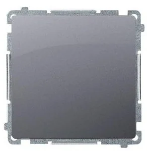 Kontakt Kontakt_Simon Przycisk pojedynczy zwierny bez piktogramu (moduł) 10AX. 250V. szybkozłącza srebrny mat BMP1.01/43 - Wyłączniki światła i elektryczne - miniaturka - grafika 2