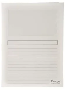 Exacompta Skoroszyt Exacompta kartonowy Forever z okienkiem A4 biały opakowanie 100 sztuk EXC090 - Teczki i skoroszyty - miniaturka - grafika 2