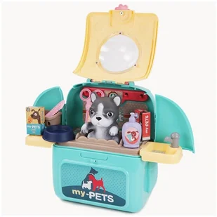 Woopie Lumarko Pies Przenosny Zestaw Pielęgnacyjny 2w1 W Plecaku Transporter 30630 Lek - Zabawy w naśladowanie dorosłych - miniaturka - grafika 4