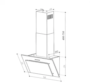 Klarstein Athena 60 Czarny (CGCH5-Athena60-BL) - Okapy kuchenne - miniaturka - grafika 10