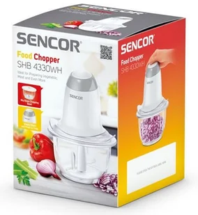 Sencor Rozdrabniacz do żywności 1l Sencor SHB 4330WH biały SHB 4330WH + 20 zł na pierwsze zakupy SHB 4330WH - Korkociągi i otwieracze - miniaturka - grafika 2