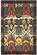 Dywany - Safavieh Catalina Ikat dywan wełna Creme/Brązowy 121 x 182 cm IKT217A-4 - miniaturka - grafika 1