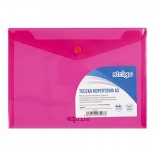 Strigo Teczka kopertowa PP A5 pozioma różowa SF012 STRIGO - Teczki i skoroszyty - miniaturka - grafika 2