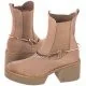 Botki damskie - Carinii Botki Beżowe B7720-O17-000-000-F02 (CI638-b) - miniaturka - grafika 1