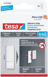 Tesa Tesa Plastry montażowe do tapet,9 szt. do 0,5kg - Mocowania chemiczne - miniaturka - grafika 2