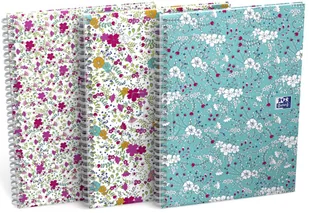 OXFORD Kołonotatnik Floral A5 60 kratka 400094951 - Notesy i bloczki - miniaturka - grafika 4