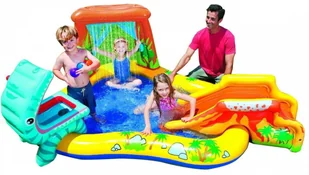 Intex Brodzik Dinozaur ze zjeżdżalnią 249x191 cm 57444NP - Place zabaw Intex Brodzik Dinozaur ze zjeżdżalnią 249x191 cm 57444NP - Place zabaw - miniaturka - grafika 2