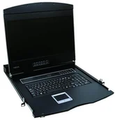 Przełączniki KVM - Logilink 19" Monitor KVM console - 19" - Czarny - LC902GE - miniaturka - grafika 1
