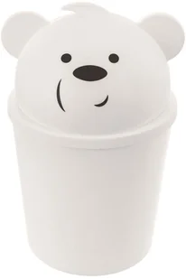 Kosz na śmieci MINI MIŚ 1,5L - biały - Kosze na śmieci - miniaturka - grafika 2