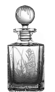Crystaljulia Karafka do whisky brandy grawer wędkarz 16100) 16100 - Karafki - miniaturka - grafika 2