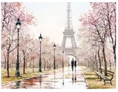 Obrazy i zdjęcia - Obraz Canvas 83 x 113 cm Watercolor Paryż ST413 - miniaturka - grafika 1