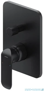 Omnires Sacramento system wannowy podtynkowy czarny mat SYSSCW01BL - Baterie podtynkowe - miniaturka - grafika 3