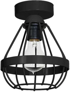 Milagro Plafon LAMPA sufitowa CAGE 679 natynkowa OPRAWA druciana klatka loft szara 679 - Lampy sufitowe - miniaturka - grafika 3