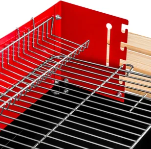 tectake Przenośny grill ogrodowy - czarny/czerwony 402329 - Grille - miniaturka - grafika 8