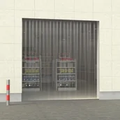 Akcesoria do wystroju okien - vidaXL Folia paskowa do kurtyny PVC, 2 mm x 200 mm, 25 m vidaXL - miniaturka - grafika 1