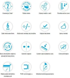 Deante Moon KTM 013P - Ścianki i drzwi prysznicowe - miniaturka - grafika 8