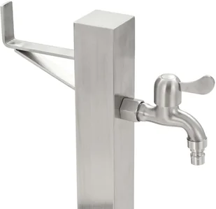 vidaXL Kran ogrodowy na słupku, stal nierdzewna, kwadratowy, 65 cm vidaXL - Inne akcesoria do nawadniania - miniaturka - grafika 6