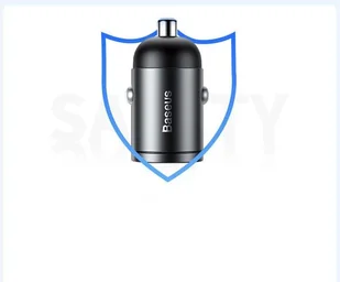 Baseus Tiny Star mini inteligentna ładowarka samochodowa USB 30W Quick Charge 3.0 szary (VCHX-A0G) - Ładowarki samochodowe - miniaturka - grafika 42