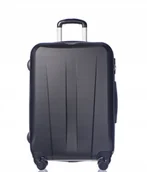 Walizki - Puccini Walizka Średnia M Czarna Twarda ABS03B 1 - miniaturka - grafika 1