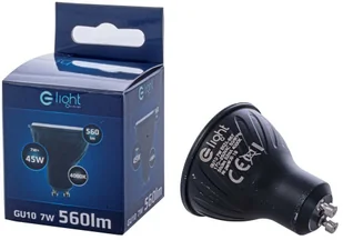 Milagro Czarna Żarówka Led 6 W Gu10 Barwa Neutralna EKZA268 - Żarówki LED - miniaturka - grafika 3