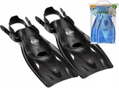 Sprzęt do nurkowania - Tusa Płetwy Paskowe UF21 regulowane M 36-42 Bk - miniaturka - grafika 1